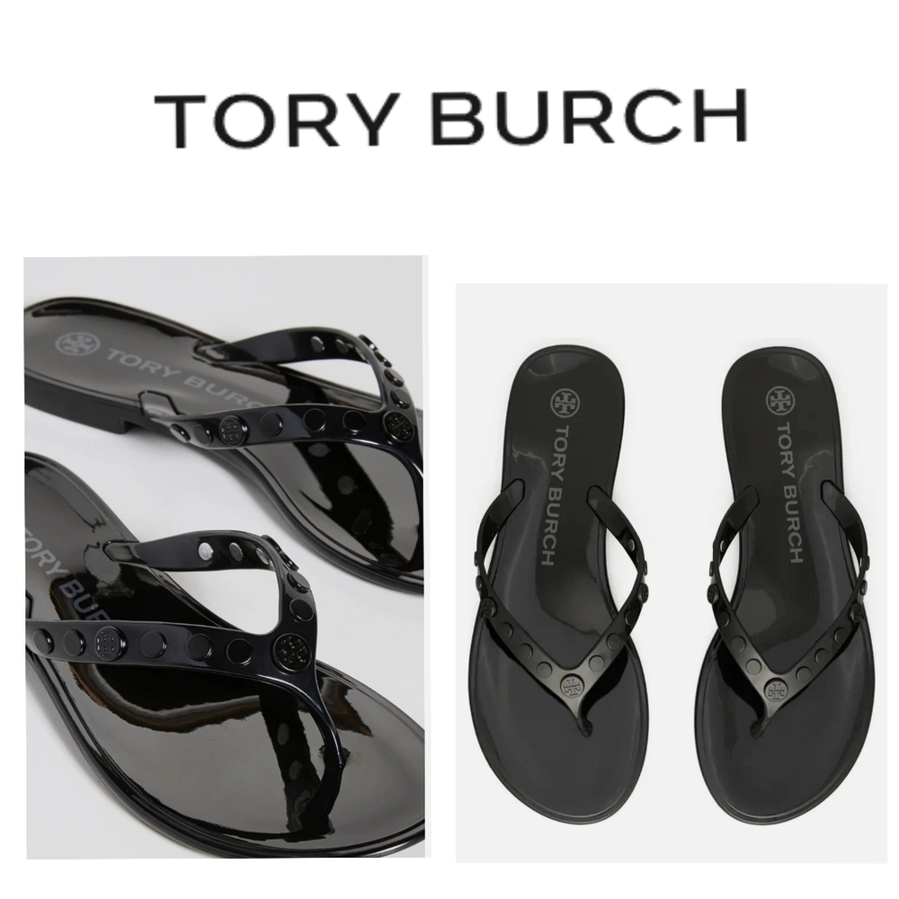 Tory Burch Glossy Black Flip Flop